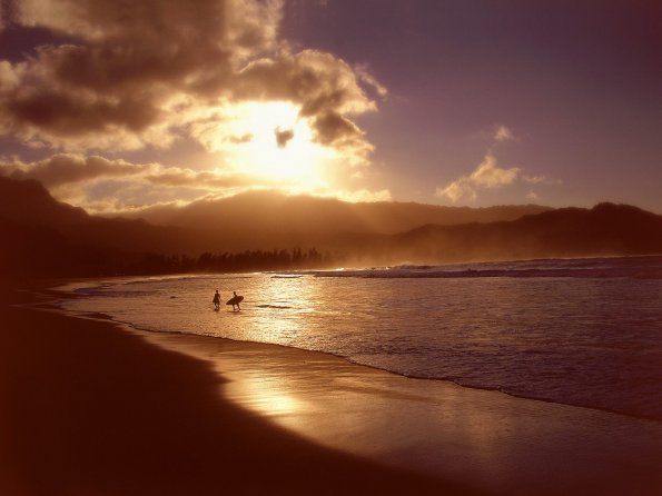 A-07 Surfers at Dusk