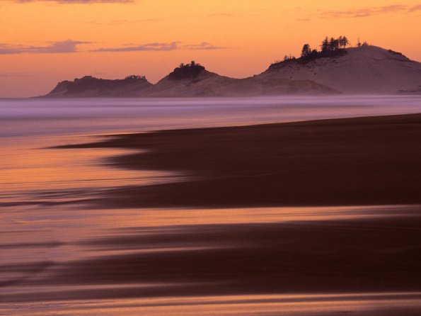 Robert Straub State Park at Sunset, Tillamook County, Oregon