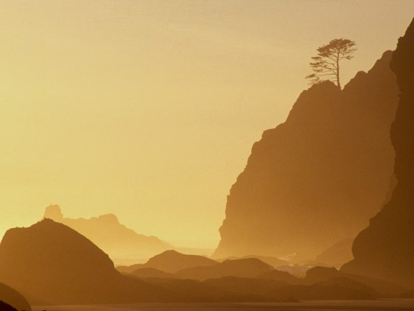 Sunset at the Point of the Arches, Olympic National Park, Washington