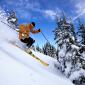 Skiing Crystal Mountain, Washington